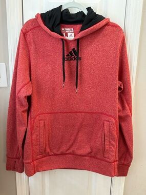 Adidas Red Ultimate Hoodie Sweatshirt